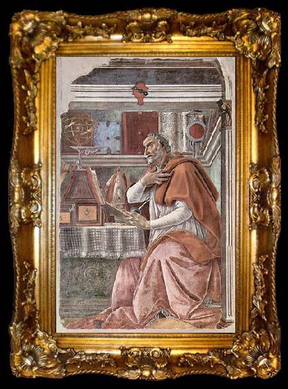 framed  Sandro Botticelli Saint Augustine, ta009-2